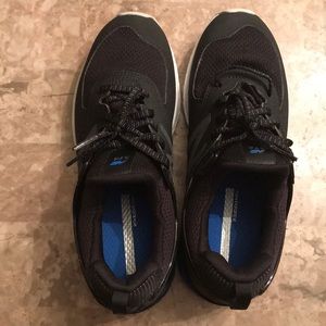 New Balance Black, Blue, and white shoes